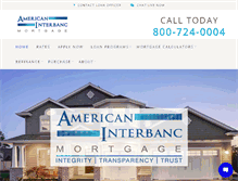Tablet Screenshot of americaninterbanc.com